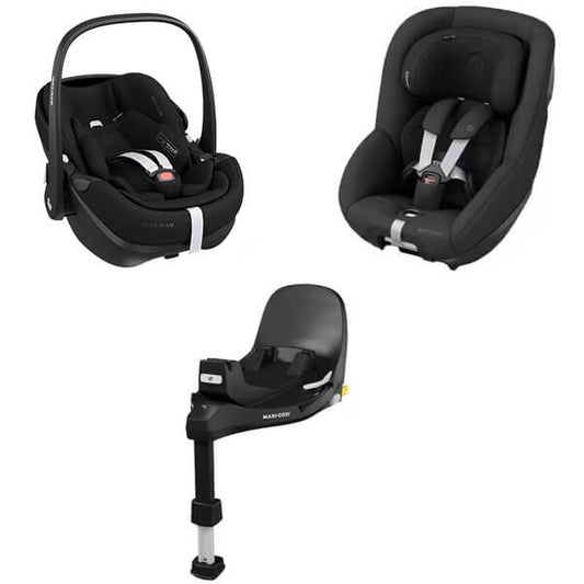 Maxi Cosi 36O PRO Family: Pebble 360 Pro 2 + Pearl 360 Pro + FamilyFix 360 Pro Isofix-Basis