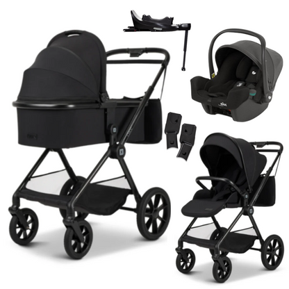 Moon CLICC - Kombikinderwagen 4-in-1 mit Joie I-SNUG 2 Babyschale + Isofix-Basis