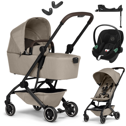 Joolz AER+ PLUS - Kombikinderwagen 4in1 mit Cybex ATON S2 I-SIZE Babyschale + Isofix Base ONE