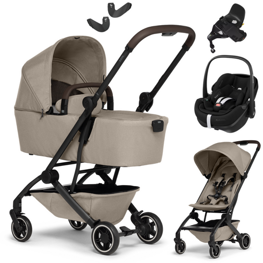 Joolz AER+ PLUS - Kombikinderwagen 4in1 mit Maxi Cosi PEBBLE 36O PRO Babyschale + Isofix FAMILYFIX 360 PRO