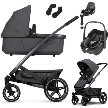 Joolz GEO 3 MONO - Kombikinderwagen 4-in-1 mit Maxi Cosi PEBBLE 360 I-SIZE Babyschale + Isofix-Basis FamilyFix360