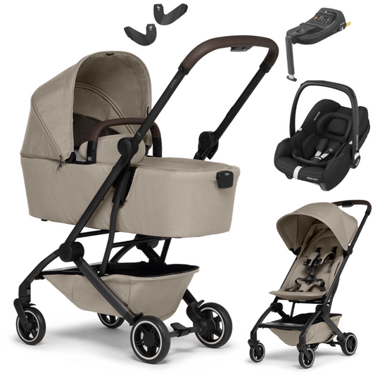 Joolz AER+ PLUS - Kombikinderwagen 4in1 mit Maxi Cosi CABRIOFIX I-SIZE Babyschale + Isofix Base