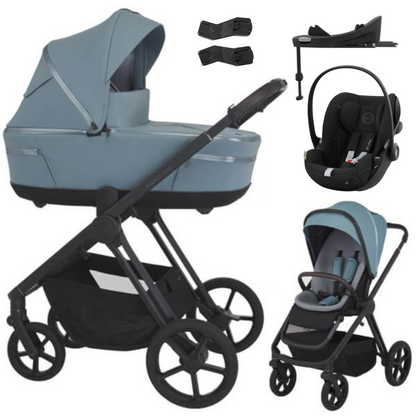 Espiro MILOO - Kombikinderwagen 4in1 mit Cybex CLOUD G I-SIZE Babyschale + Isofix BASE G