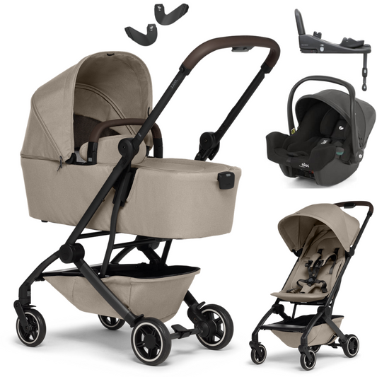 Joolz AER+ PLUS - Kombikinderwagen 4in1 mit Joie I-SNUG 2 I-SIZE Babyschale + Isofix Base Advance