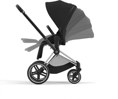 Cybex PRIAM 4.0 MATT BLACK - Kombikinderwagen 4in1 mit Cybex CLOUD T I-SIZE babyschale und Base T