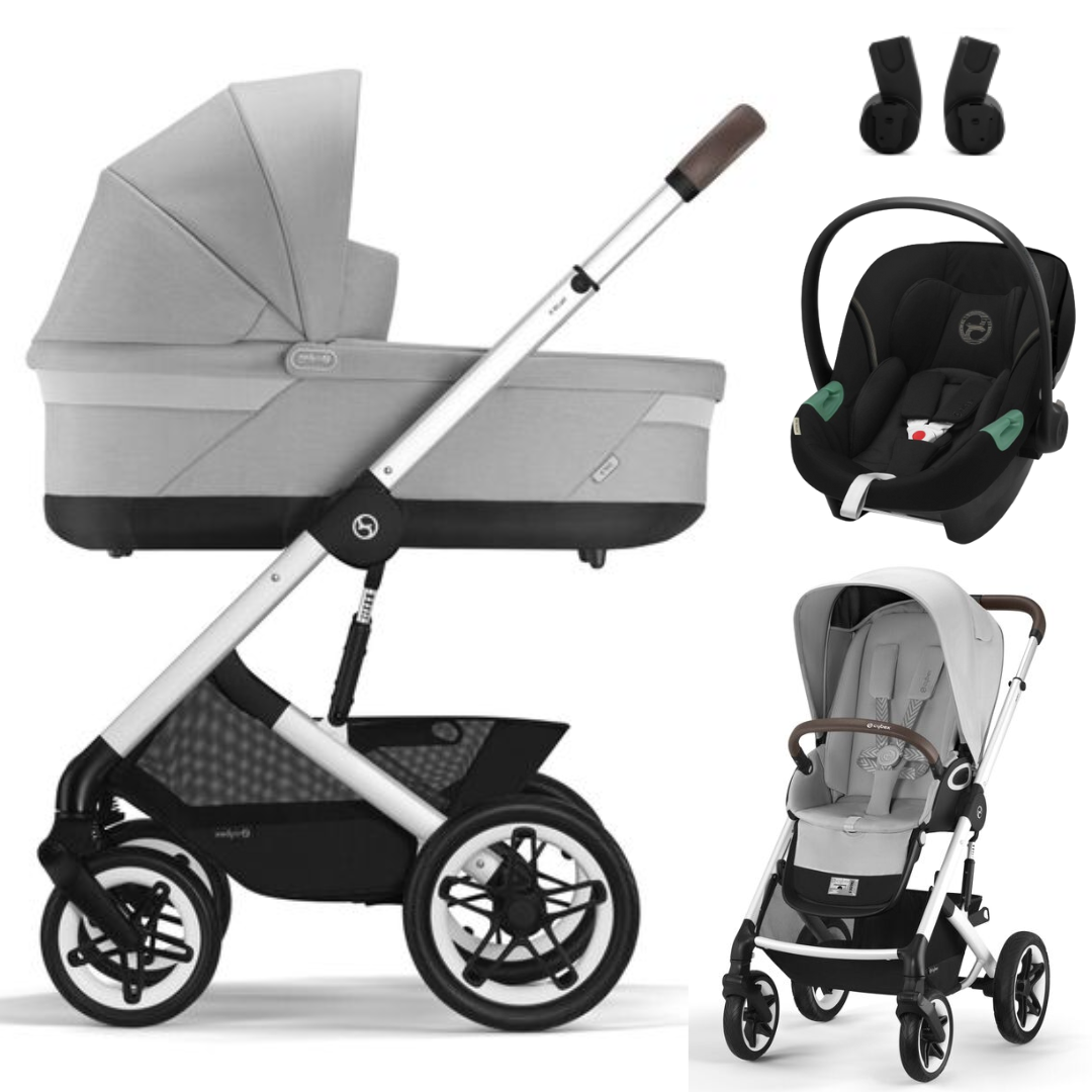 Cybex TALOS S LUX - Kombikinderwagen 3in1 mit Cybex ATON S2 I-SIZE Babyschale