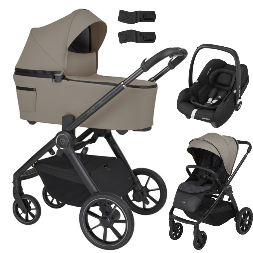 Espiro YOGA - Kombikinderwagen 3in1 mit Maxi Cosi CABRIOFIX I-SIZE Babyschale