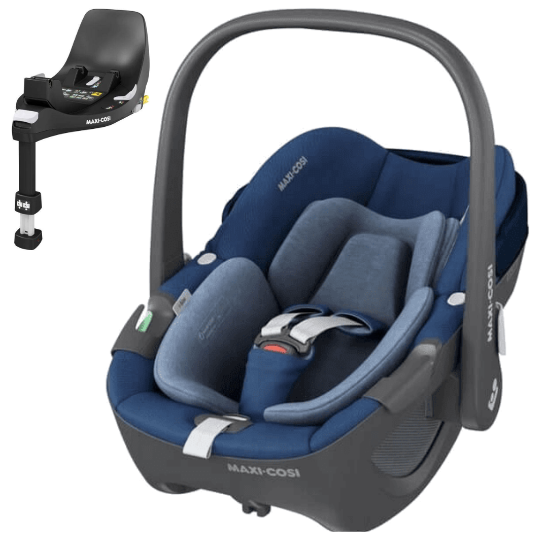 Maxi Cosi PEBBLE 360 I-SIZE - Babyschale 0-13 kg, 40-83 cm + Isofix FAMILYFIX 360