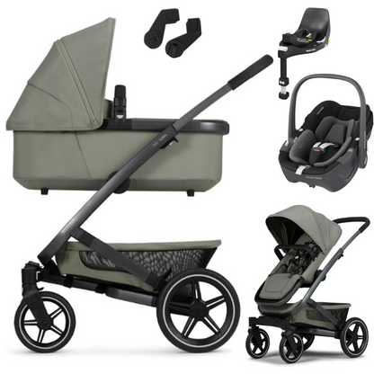 Joolz GEO 3 MONO - Kombikinderwagen 4-in-1 mit Maxi Cosi PEBBLE 360 I-SIZE Babyschale + Isofix-Basis FamilyFix360