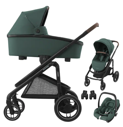 Maxi Cosi PLAZA+ PLUS - Kombikinderwagen 3in1 mit Maxi Cosi CABRIOFIX I-SIZE babyschale