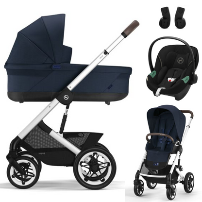 Cybex TALOS S LUX - Kombikinderwagen 3in1 mit Cybex ATON S2 I-SIZE Babyschale