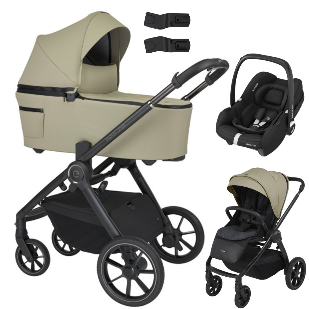 Espiro YOGA - Kombikinderwagen 3in1 mit Maxi Cosi CABRIOFIX I-SIZE Babyschale