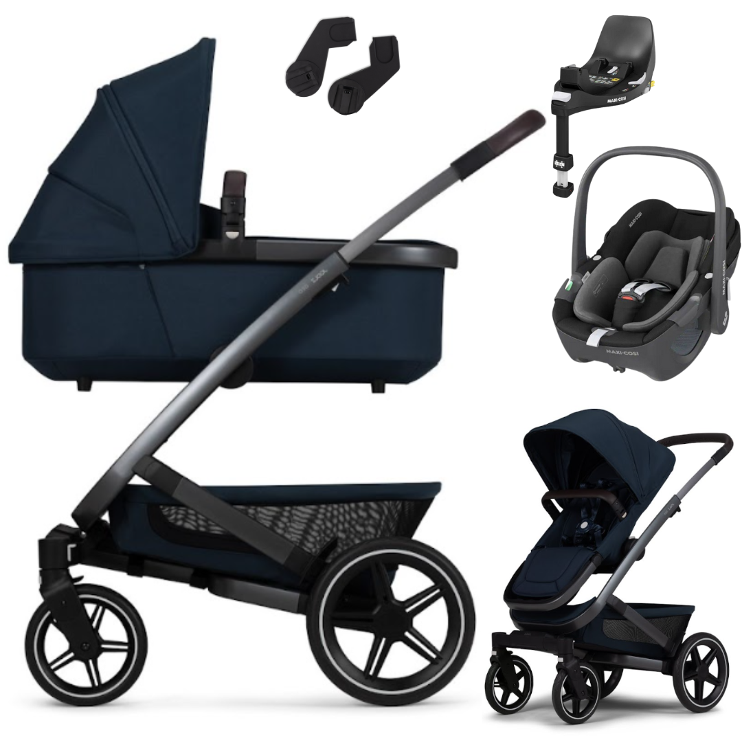 Joolz GEO 3 MONO - Kombikinderwagen 4-in-1 mit Maxi Cosi PEBBLE 360 I-SIZE Babyschale + Isofix-Basis FamilyFix360