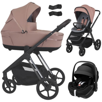 Espiro MILOO - Kombikinderwagen 3in1 mit Maxi Cosi PEBBLE 360 PRO 2 I-SIZE Babyschale