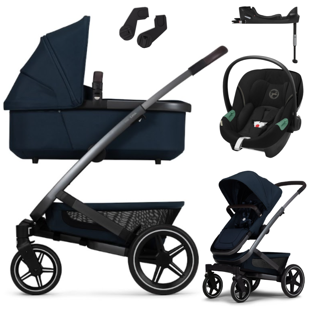 Joolz GEO 3 MONO - Kombikinderwagen 4-in-1 mit Cybex ATON S2 I-SIZE Babyschale + Isofix-Basis ONE