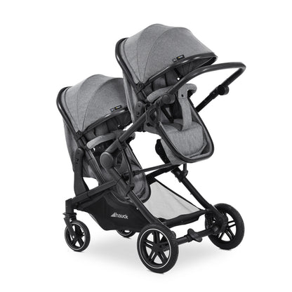 Hauck ATLANTIC TWIN - multifunktionaler Zwillings- oder Geschwisterkinderwagen, 2-in-1-Set