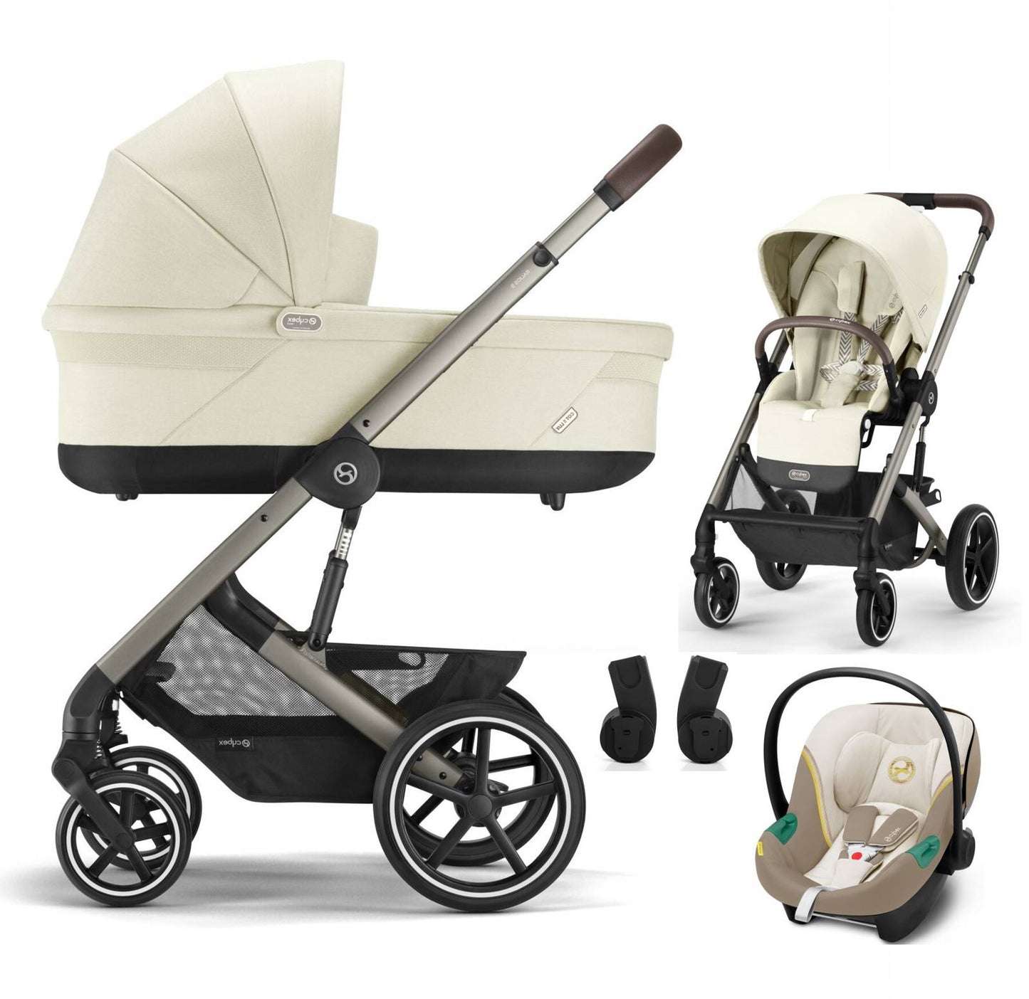 Cybex BALIOS S LUX - Kombikinderwagen 3in1 mit Cybex ATON S2 I-SIZE babyschale