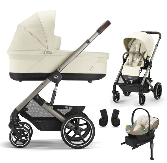 Cybex BALIOS S LUX - Kombikinderwagen 4in1 mit Cybex ATON S2 I-SIZE babyschale und Isofix-Base One