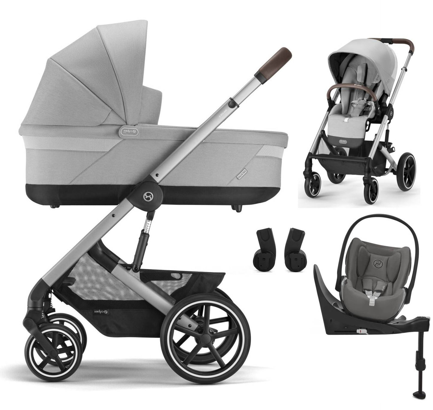 Cybex BALIOS S LUX - Kombikinderwagen 4in1 mit Cybex CLOUD T I-SIZE babyschale und Isofix-Base T