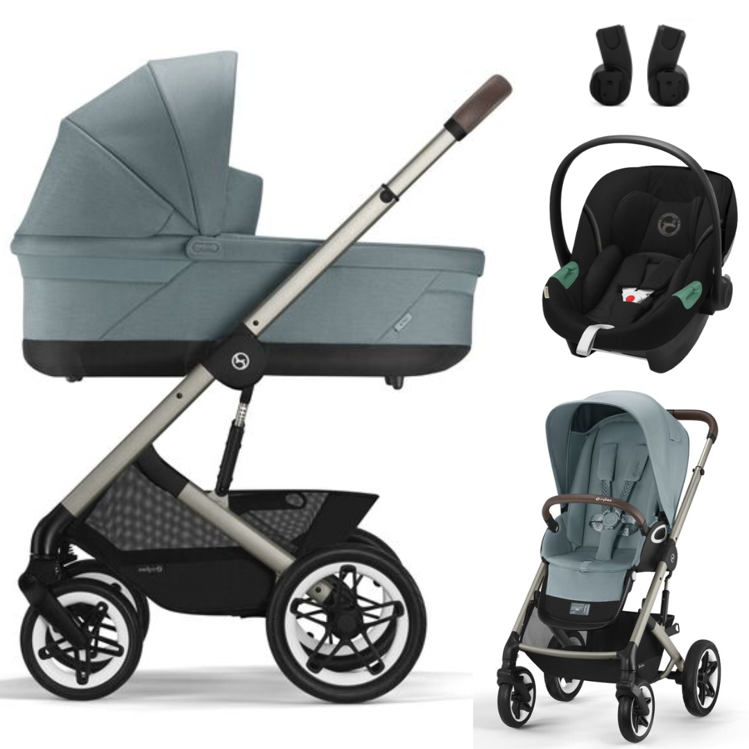 Cybex TALOS S LUX - Kombikinderwagen 3in1 mit Cybex ATON S2 I-SIZE Babyschale