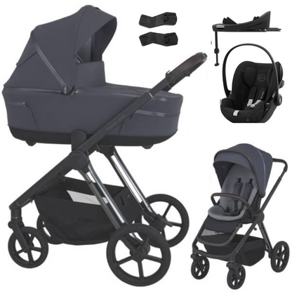 Espiro MILOO - Kombikinderwagen 4in1 mit Cybex CLOUD G I-SIZE Babyschale + Isofix BASE G