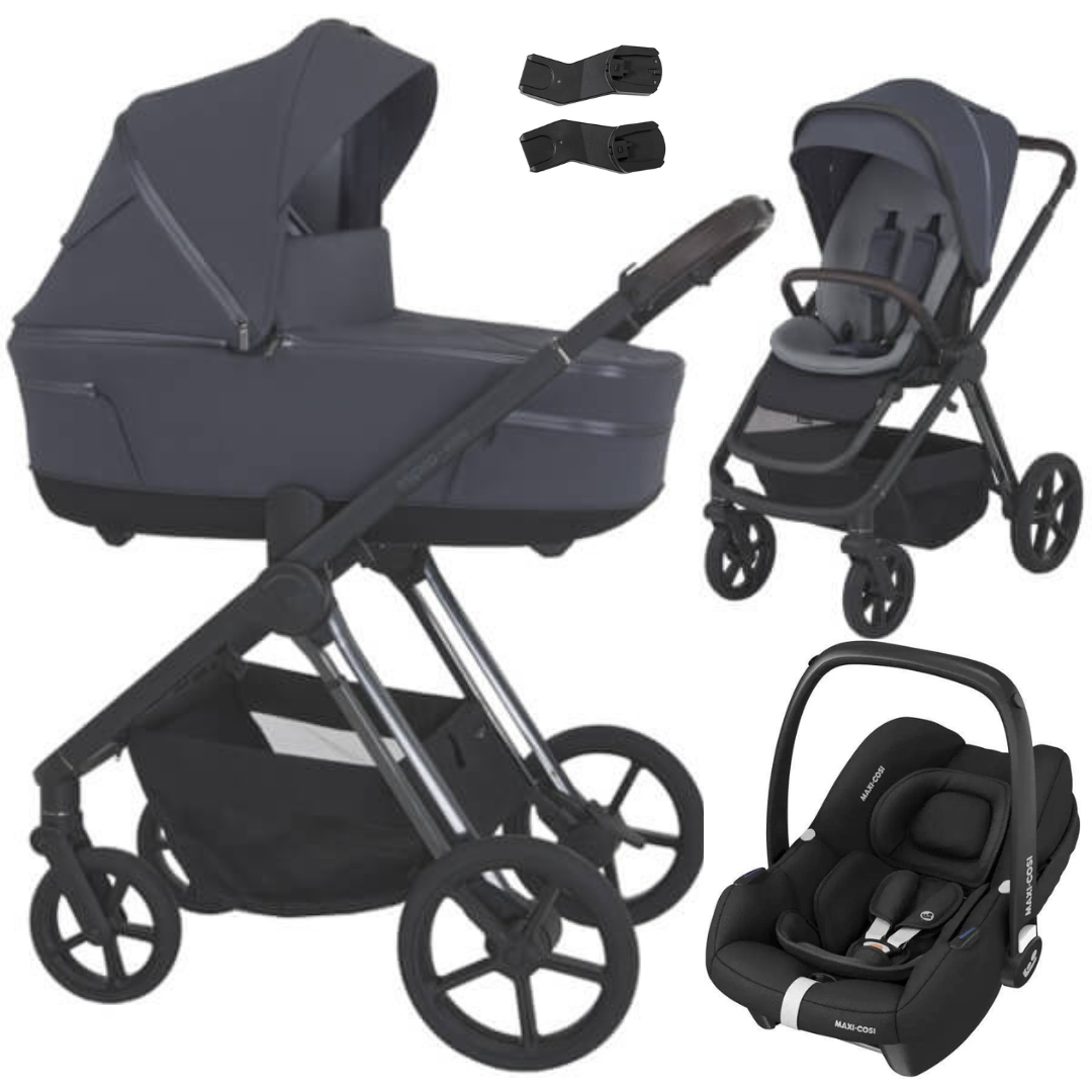 Espiro MILOO - Kombikinderwagen 3in1 mit Maxi Cosi CABRIOFIX I-SIZE Babyschale