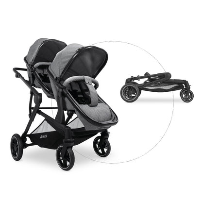 Hauck ATLANTIC TWIN - multifunktionaler Zwillings- oder Geschwisterkinderwagen, 2-in-1-Set