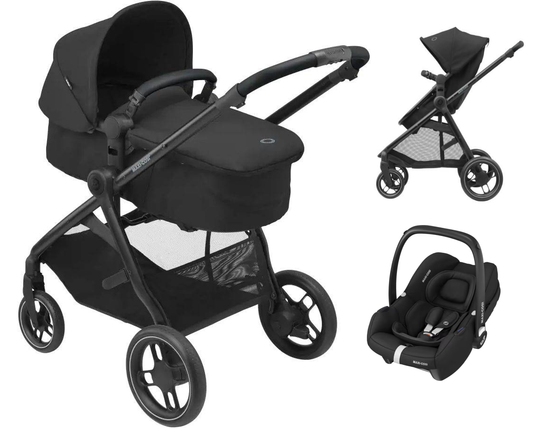 Maxi Cosi ZELIA 3 - Kinderwagen 3-in-1 mit Maxi Cosi CABRIOFIX I-SIZE Babyschale