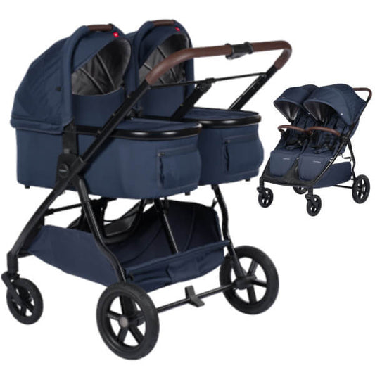 MAST M.TWIN X - multifunktionaler Zwillingskinderwagen, 2-in-1-Set