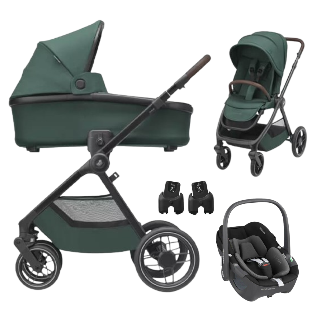 Maxi Cosi OXFORD – Kombikinderwagen 3-in-1 mit Maxi Cosi PEBBLE 360 I-SIZE Babyschale