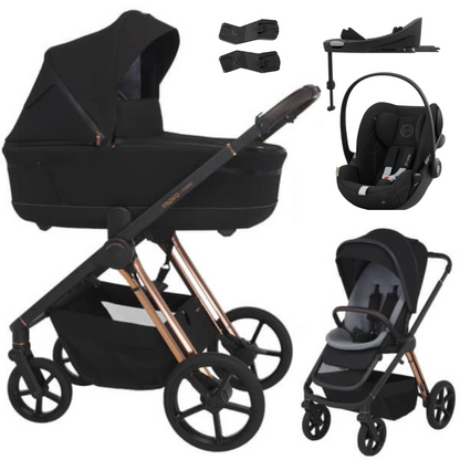 Espiro MILOO - Kombikinderwagen 4in1 mit Cybex CLOUD G I-SIZE Babyschale + Isofix BASE G