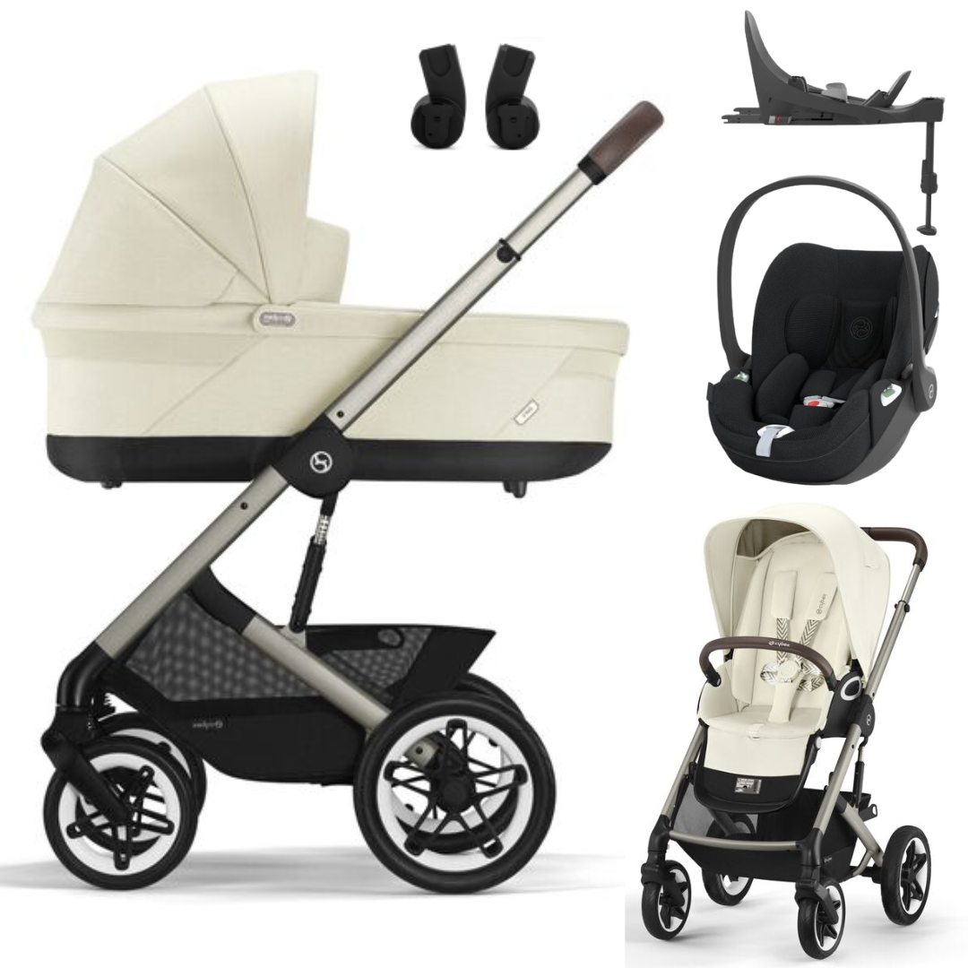 Cybex TALOS S LUX - Kombikinderwagen 4in1 mit Cybex CLOUD T I-SIZE Babyschale + Isofix-Base T