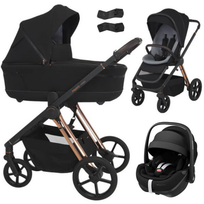 Espiro MILOO - Kombikinderwagen 3in1 mit Maxi Cosi PEBBLE 360 PRO 2 I-SIZE Babyschale