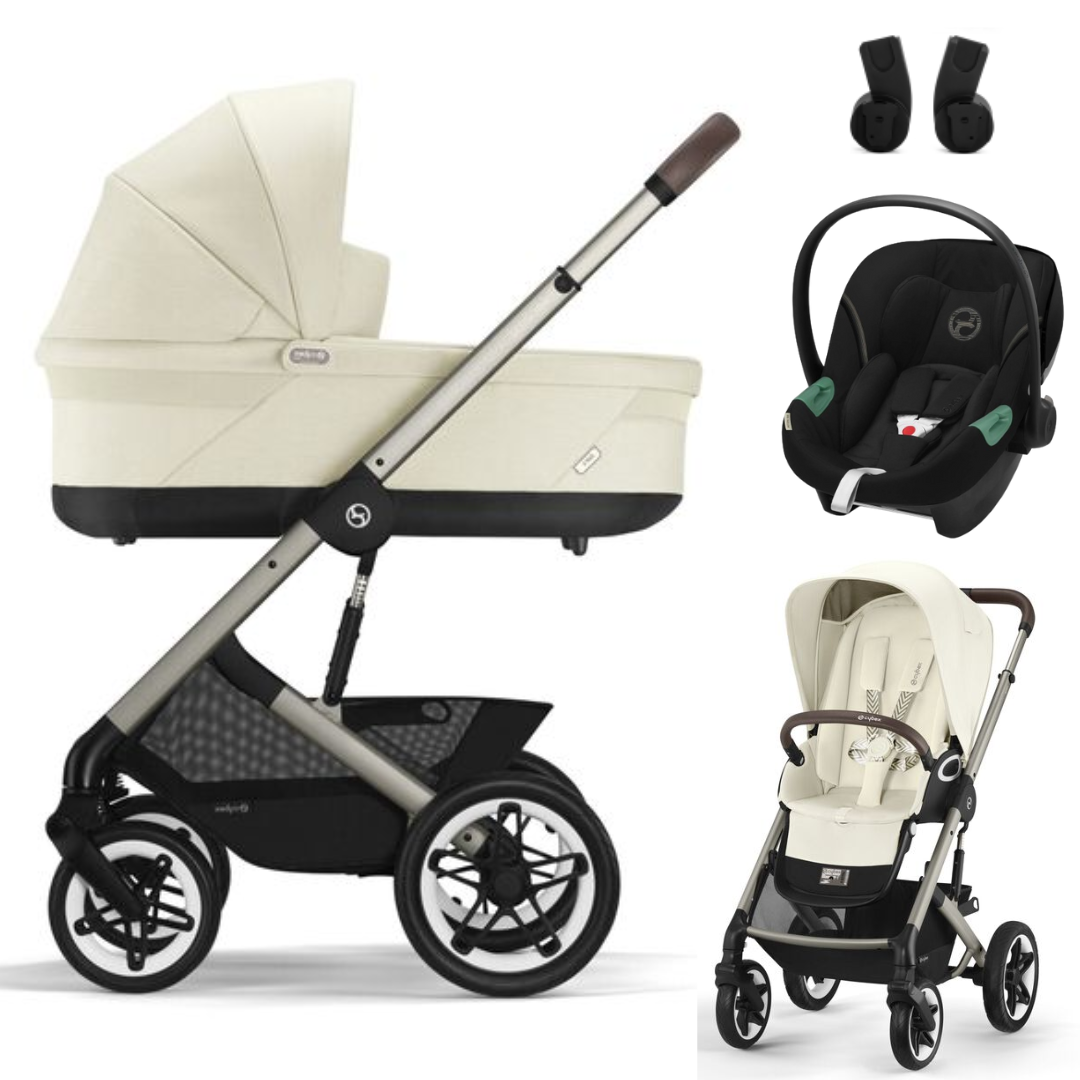 Cybex TALOS S LUX - Kombikinderwagen 3in1 mit Cybex ATON S2 I-SIZE Babyschale