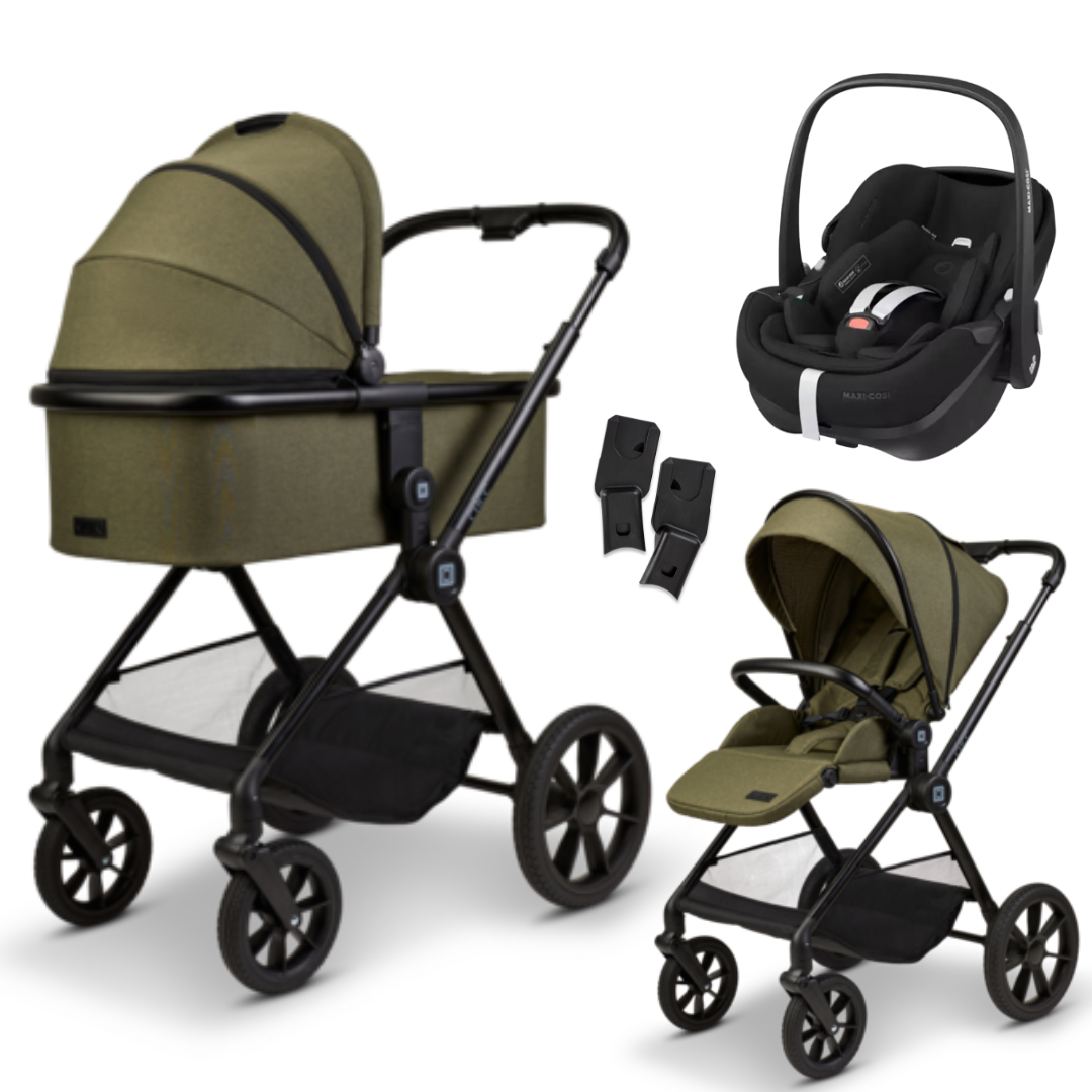 Moon CLICC - Kombikinderwagen 3-in-1 mit Maxi Cosi PEBBLE 360 PRO 2 Babyschale