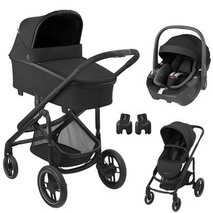 Maxi Cosi PLAZA+ PLUS - Kombikinderwagen 3in1 mit Maxi Cosi PEBBLE 360 I-SIZE babyschale