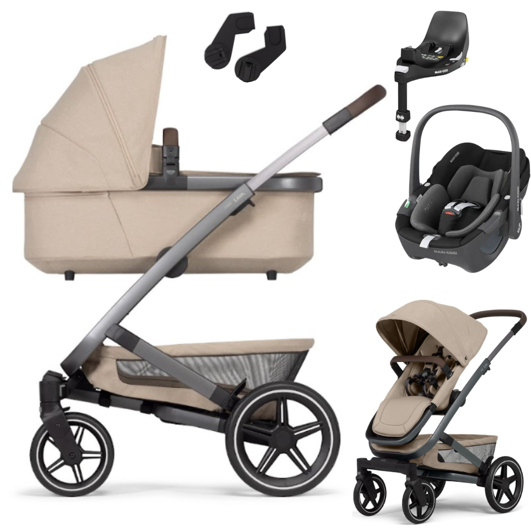 Joolz GEO 3 MONO - Kombikinderwagen 4-in-1 mit Maxi Cosi PEBBLE 360 I-SIZE Babyschale + Isofix-Basis FamilyFix360