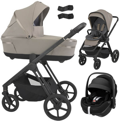 Espiro MILOO - Kombikinderwagen 3in1 mit Maxi Cosi PEBBLE 360 PRO 2 I-SIZE Babyschale