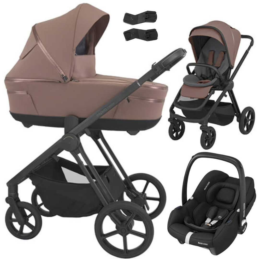 Espiro MILOO - Kombikinderwagen 3in1 mit Maxi Cosi CABRIOFIX I-SIZE Babyschale