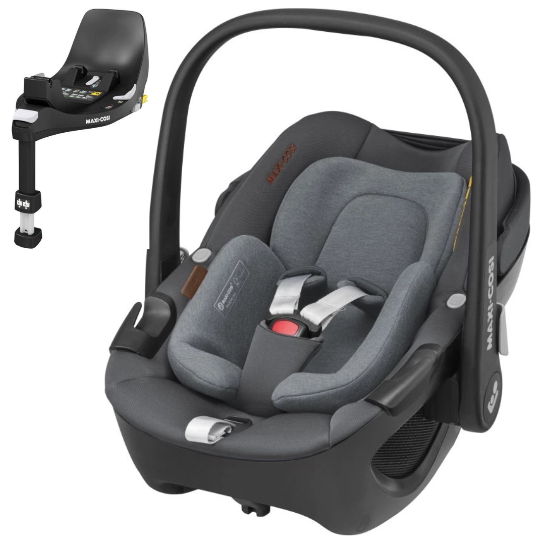 Maxi Cosi PEBBLE 360 I-SIZE - Babyschale 0-13 kg, 40-83 cm + Isofix FAMILYFIX 360