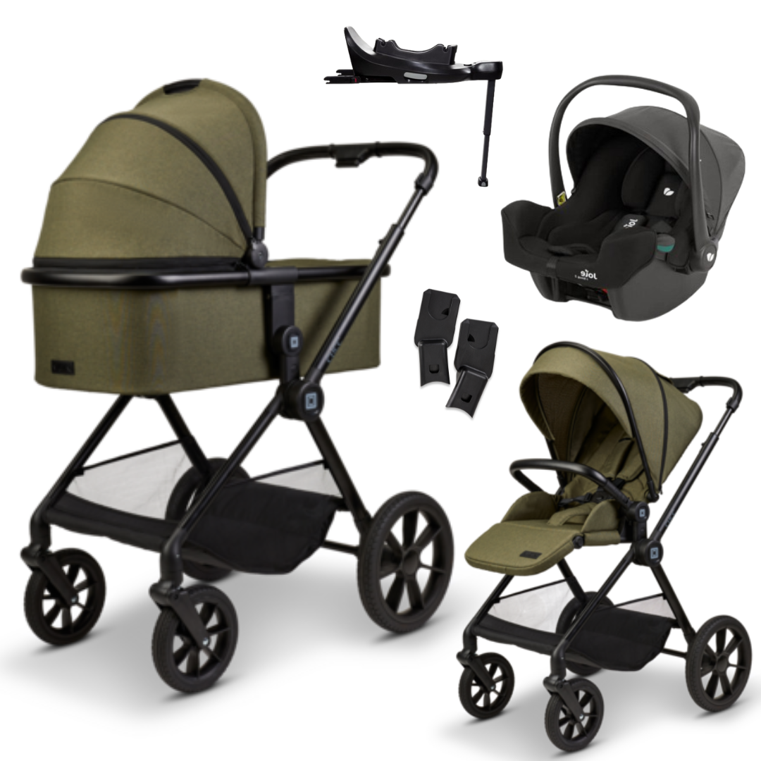 Moon CLICC - Kombikinderwagen 4-in-1 mit Joie I-SNUG 2 Babyschale + Isofix-Basis