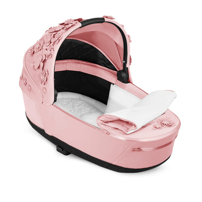 Cybex PRIAM 4.0 - Kombikinderwagen 4in1 mit Cybex CLOUD T I-SIZE babyschale + Isofix Base T | Simply Flowers Pink Pale Blush