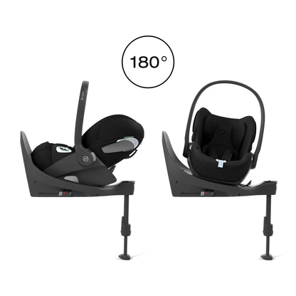 Cybex PRIAM 4.0 CHROME BLACK - Kombikinderwagen 4in1 mit Cybex CLOUD T I-SIZE babyschale und Base T