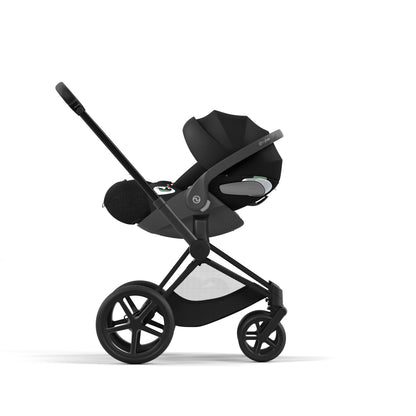 Cybex PRIAM 4.0 MATT BLACK - Kombikinderwagen 4in1 mit Cybex CLOUD T I-SIZE babyschale und Base T