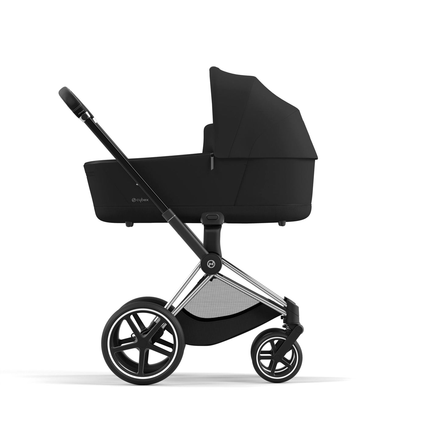 Cybex PRIAM 4.0 CHROME BLACK - Kombikinderwagen 4in1 mit Cybex CLOUD T I-SIZE babyschale und Base T