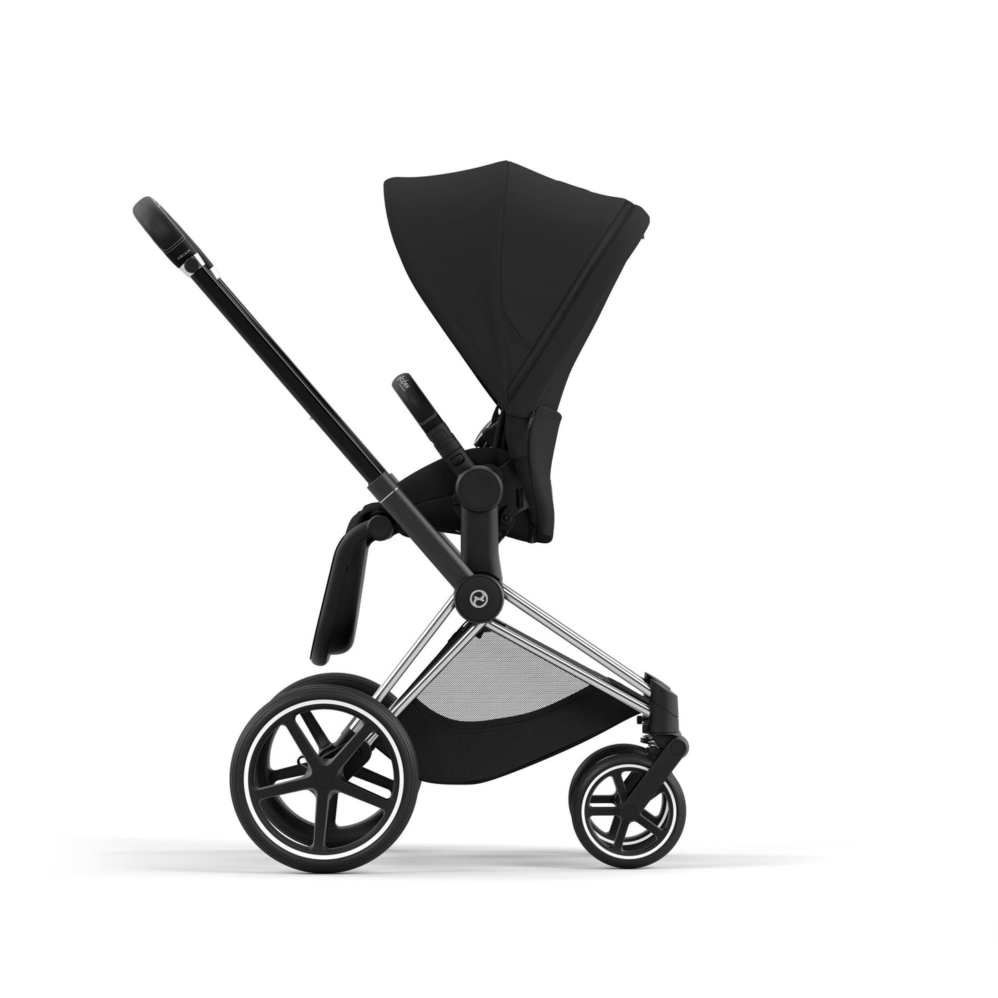 Cybex PRIAM 4.0 CHROME BLACK - Kombikinderwagen 4in1 mit Cybex CLOUD T I-SIZE babyschale und Base T