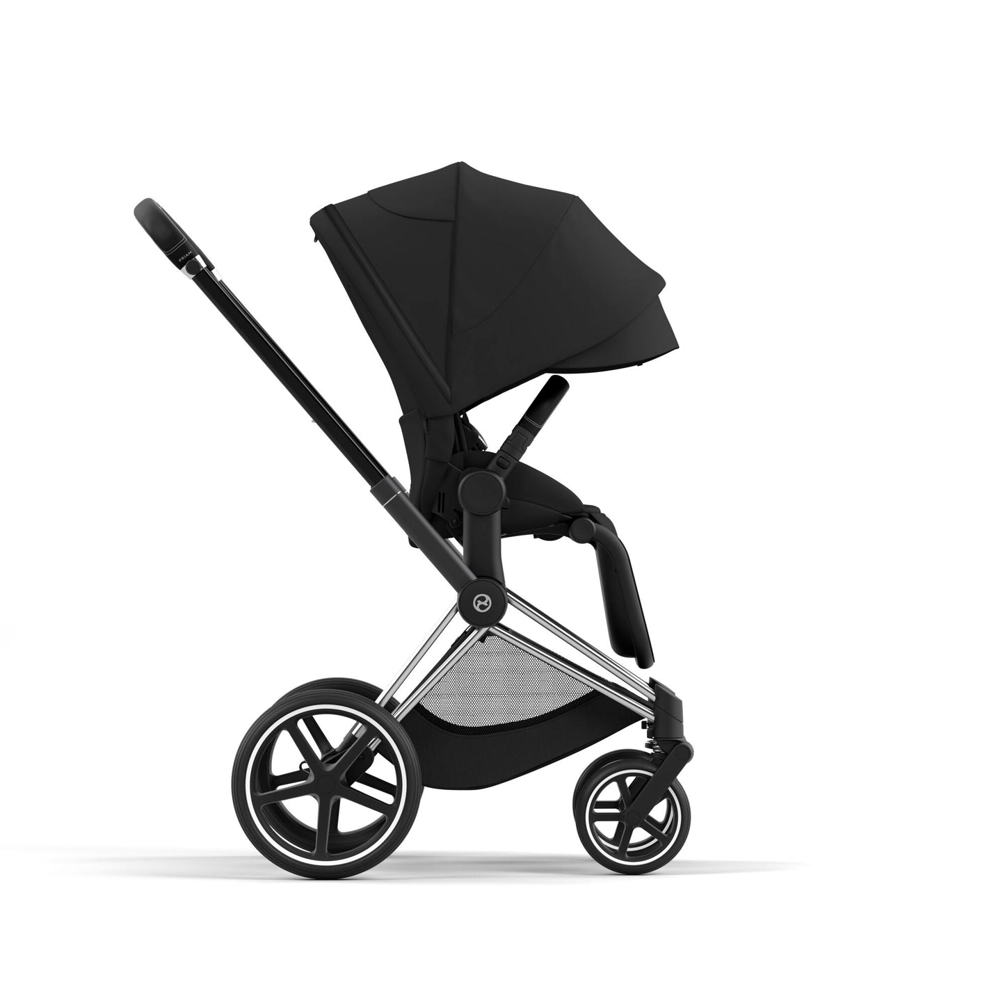 Cybex PRIAM 4.0 CHROME BLACK - Kombikinderwagen 4in1 mit Cybex CLOUD T I-SIZE babyschale und Base T