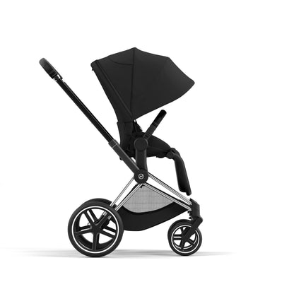 Cybex PRIAM 4.0 CHROME BLACK - Kombikinderwagen 4in1 mit Cybex CLOUD T I-SIZE babyschale und Base T