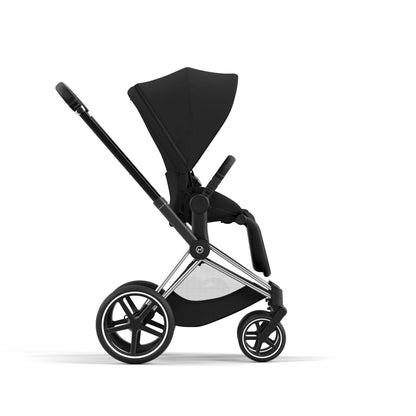 Cybex PRIAM 4.0 CHROME BLACK - Kombikinderwagen 4in1 mit Cybex CLOUD T I-SIZE babyschale und Base T