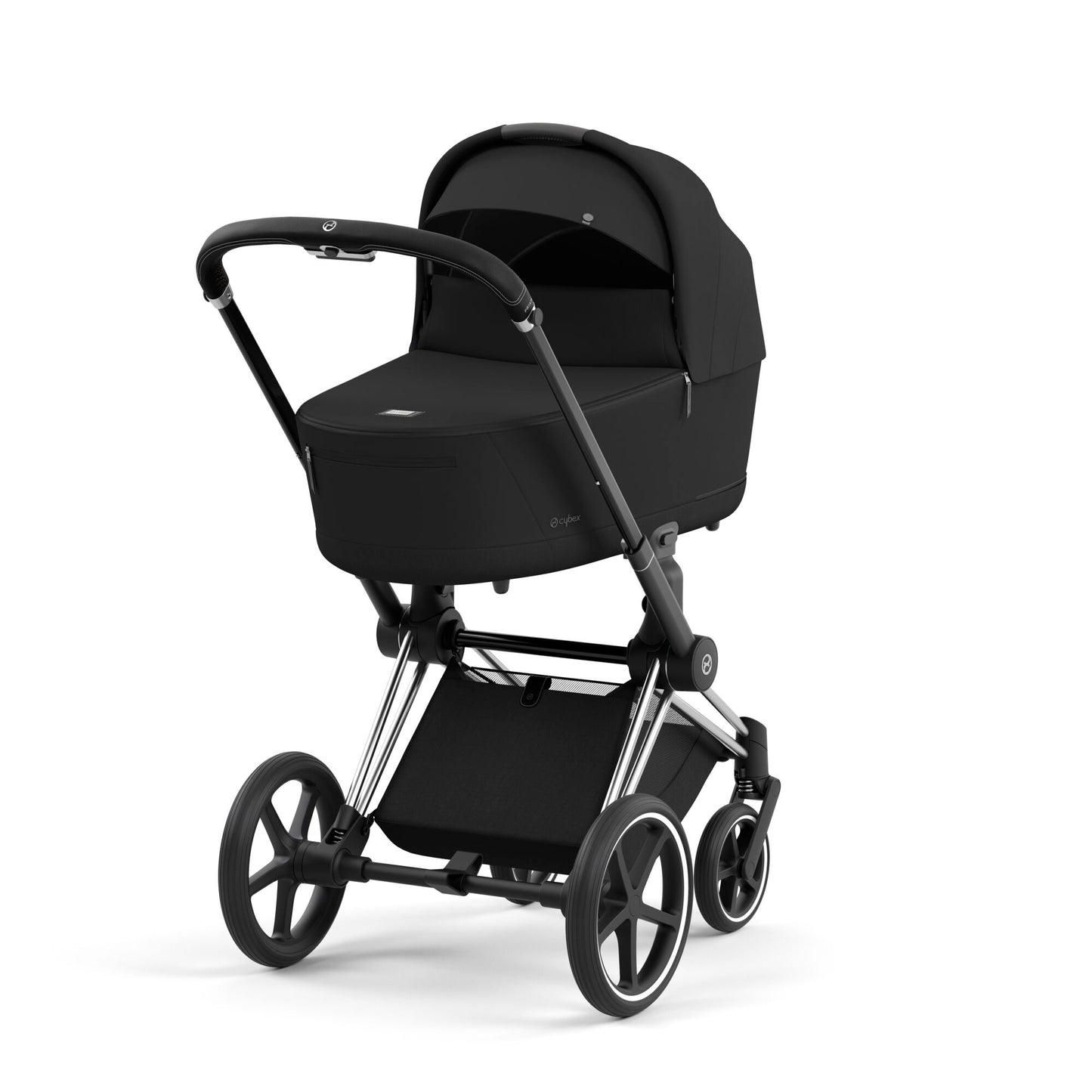 Cybex PRIAM 4.0 CHROME BLACK - Kombikinderwagen 4in1 mit Cybex CLOUD T I-SIZE babyschale und Base T